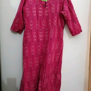 Ikkat Cotton Kurta