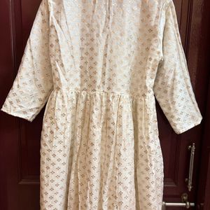 Off white alia cut anarkali kurta