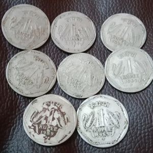 1989 Old Coin 🔥 NOIDA 8 Pcs Combo