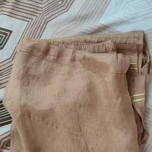 Brown Kurti+Pant+Dupatta