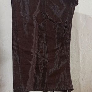 Brown Colour Embroidery Stone Work Dress