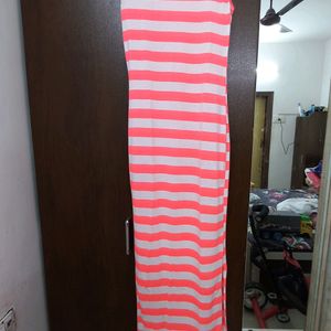 Long Pink Neon Gown