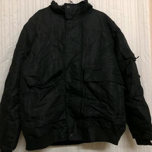 Retrfat Black Hooded Jacket