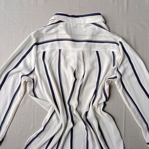 New Korean Stripped Black Ande White Top