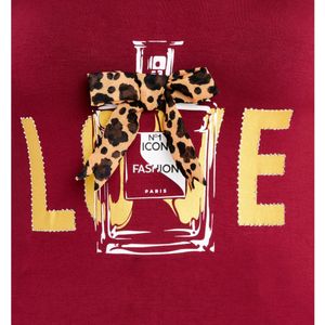 Leopard Bow Perfume Love Tee