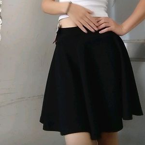 Black Skirt With Attached Underpants