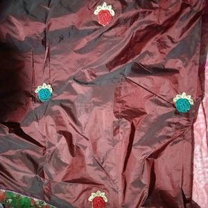 Beautiful Silk Saree With Stiched Blouse