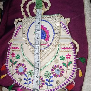 Embroidered Sling Bag