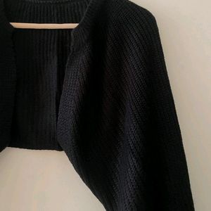 Black Knitted Bolero