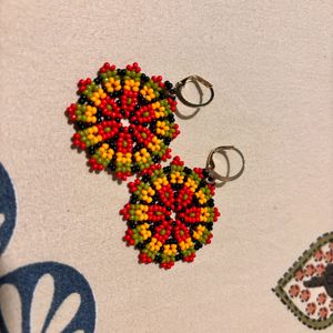 Beautiful Multicolor Mandala Earrings