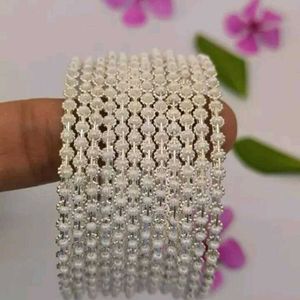 Beautiful Pearl Bangles (Churi) Set