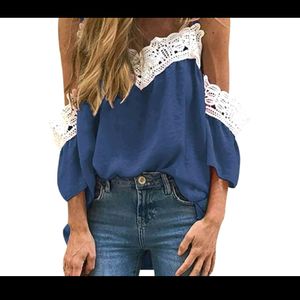 Beutiful Lace Off Shoulder Top