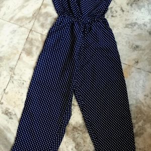 Korean Pinteresty Polka Dot Jumpsuit With Lace