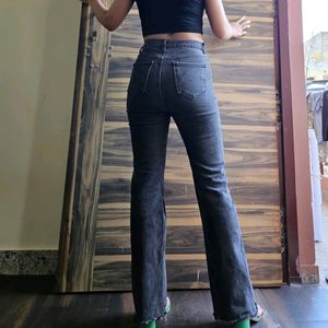 Charcoal Bootcut Jeans