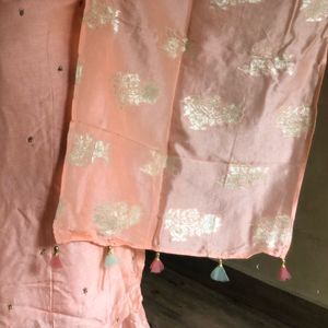 Peach Kurta Set