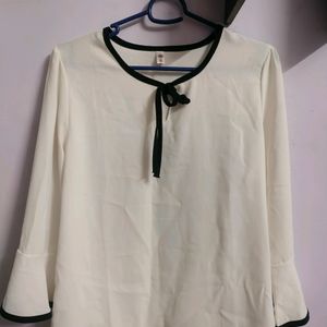 Korean Style White Top