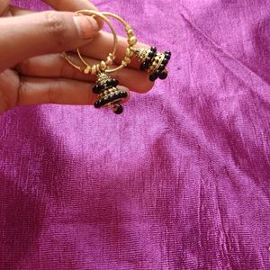 Black Punjabi Earrings