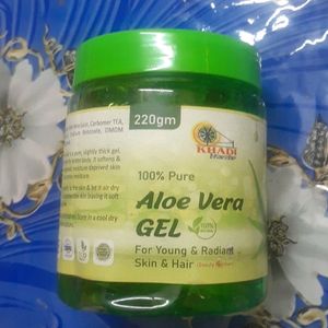 New 100% Pure Aloe Vera Gel For Skin And Hair. New And Sealed.