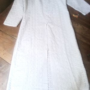 White Chikan Kari Kurta🤍