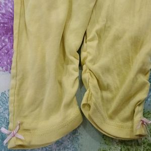 Girls Yellow Legging