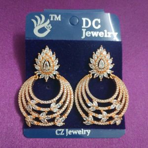 American Diamond Rosegold Earrings