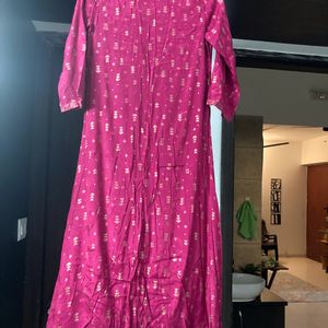 Magenta Layered Kurta