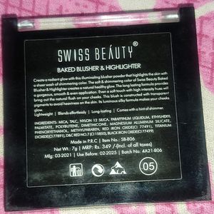 Swiss Beauty Baked Blusher And Highlighter