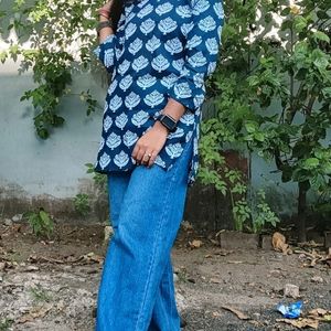 trending Blue Kurti