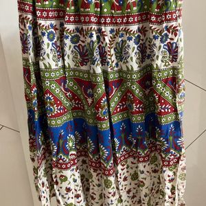 Ethnic Wrap Up Multicolour Skirt