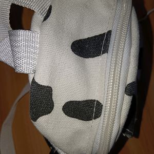 Cow Print Canvas Crossbody Bag