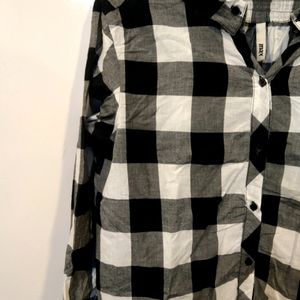 Max B&W Checked Shirt(Women)