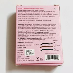 POPxo Liquid Eyeliner Kit - Eye Gotchu (Set of 3) |