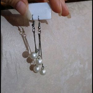 Pearl Long Earing For Girl