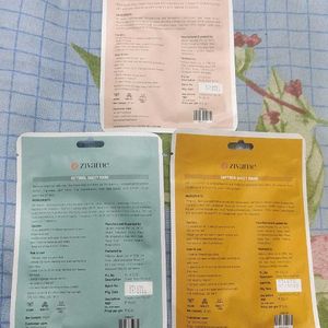 Zivame Sheet Mask Rose Saffron & Retinol Pack Of 3