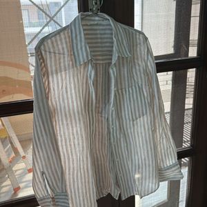 OVERSIZED H&M STRIPE SHIRT