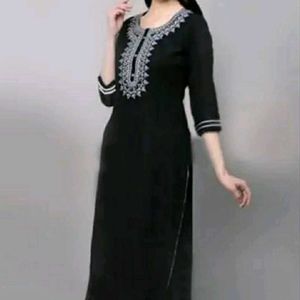 New Black Kurti Set