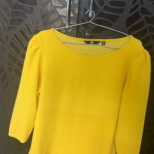 FIG Yellow Casual Top