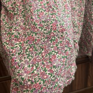 Cotton Floral Top. Size XXL