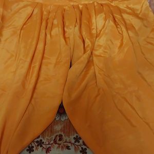 Orange Colour Slawar Suit Set With Dupatta In Good