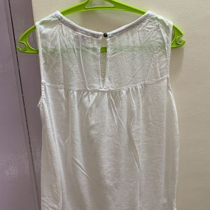 White Sleeveless Top