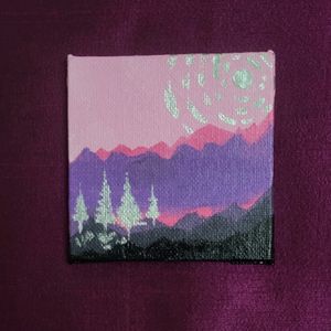 Cute Mini Canvas Scenery