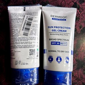 Pack Of 2 Dermdoc Sun Protection Gel Cream