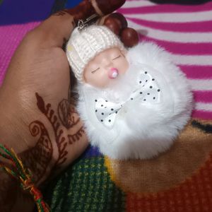 Soft Fur Keychain for Babies♥️