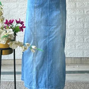 Blue Korean Denim Skirt