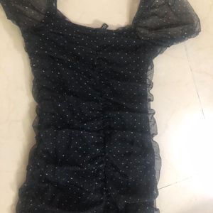 Rhinestone Black H&M Dress