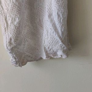 White Chikankari Pant