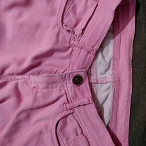 Women Slim Pink Jean