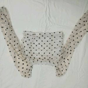 Polka Dot Crop Top