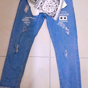 Girls T-shirt And Jeans