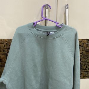 h&m sweatshirt pista green